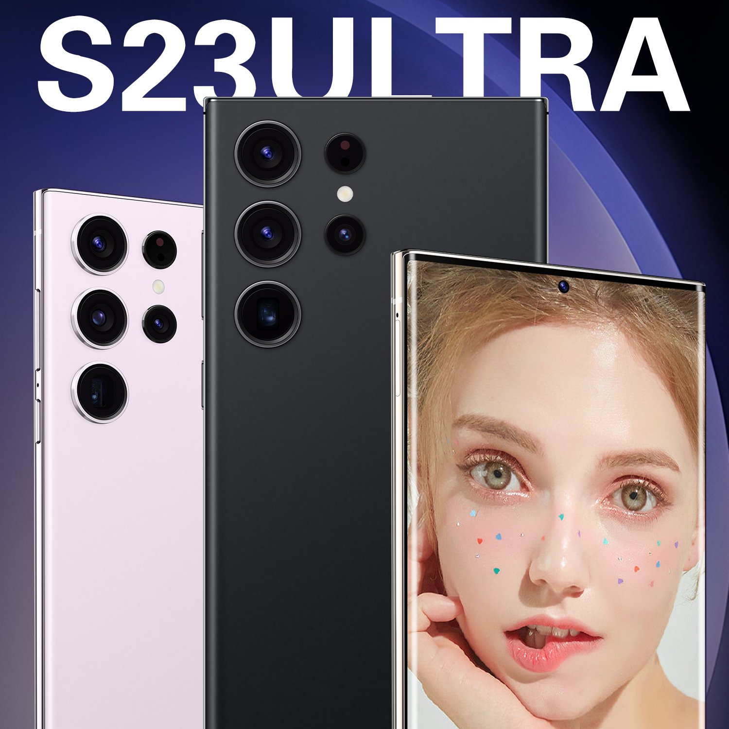 S23 Ultra 0riginal 16gb+1tb 7.3 Inch 48mp+100mpv 3g/4g/5g High Quality Android 12 Smart Cell Phone